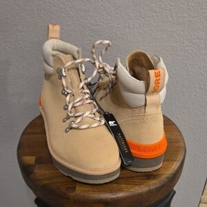 Sorel Beige and Orange Outdoor Boots